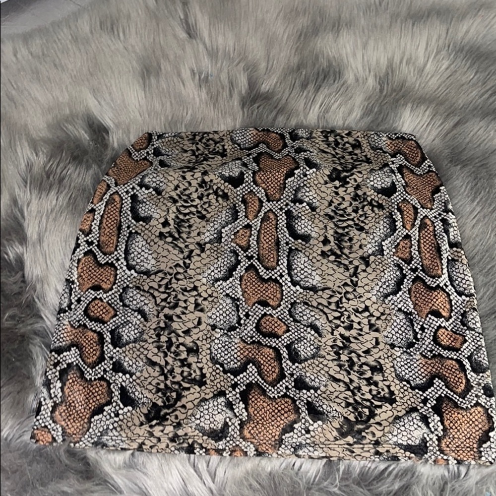 Snakeskin skirt